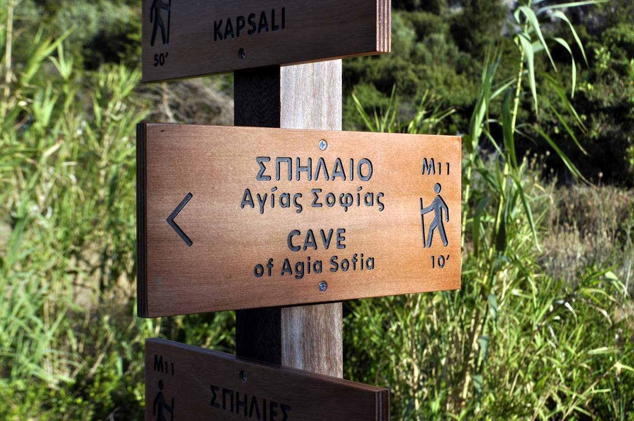 Kythera trail signs