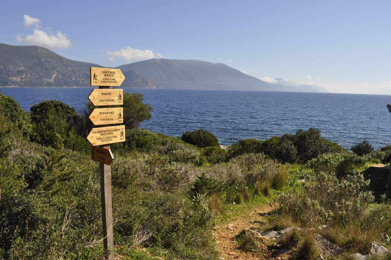 Σηματοδότηση ξύλινες πινακίδες Paths of Greece signs