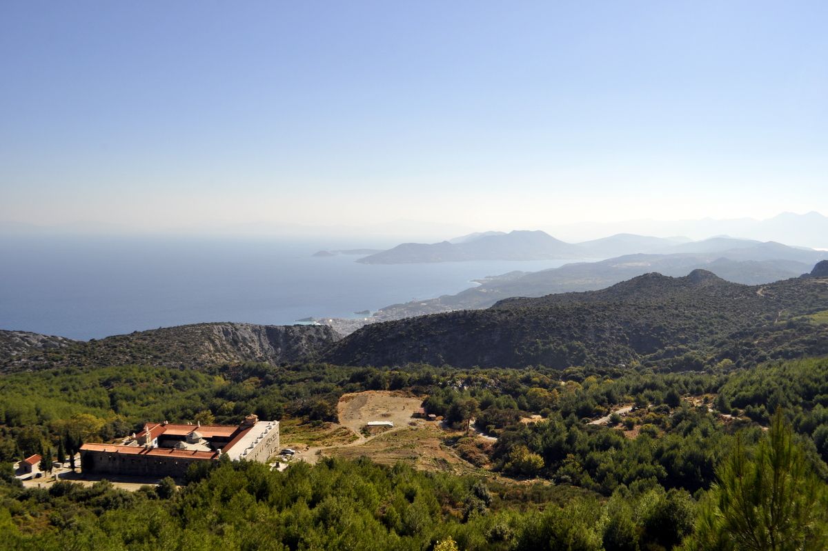 view from the path of the muscat vineyards