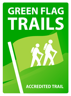 Green Flag Trails logo πιστοποίηση μονοπατιών