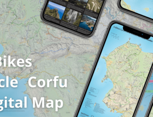 Corfu cycling map